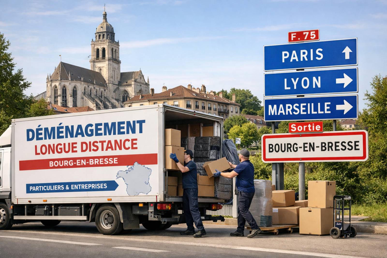 Devis pour réaliser un déménagement avec formule complète comprenant emballage et garde-meubles sous surveillance situé à Oyonnax proche de Bellegarde-sur-Valserine