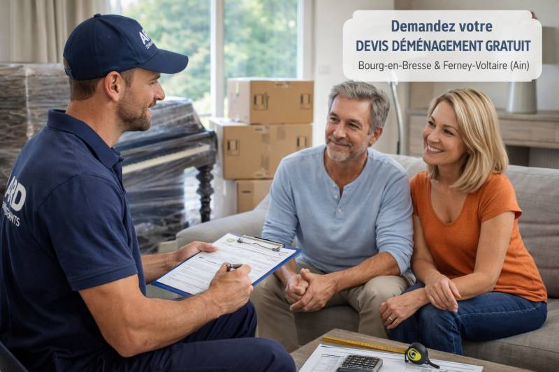 Devis déménagement gratuit dans l’Ain (01) 