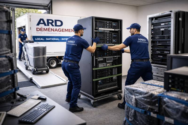 Déménagement de matériel informatique sensible à Bourg-en-Bresse